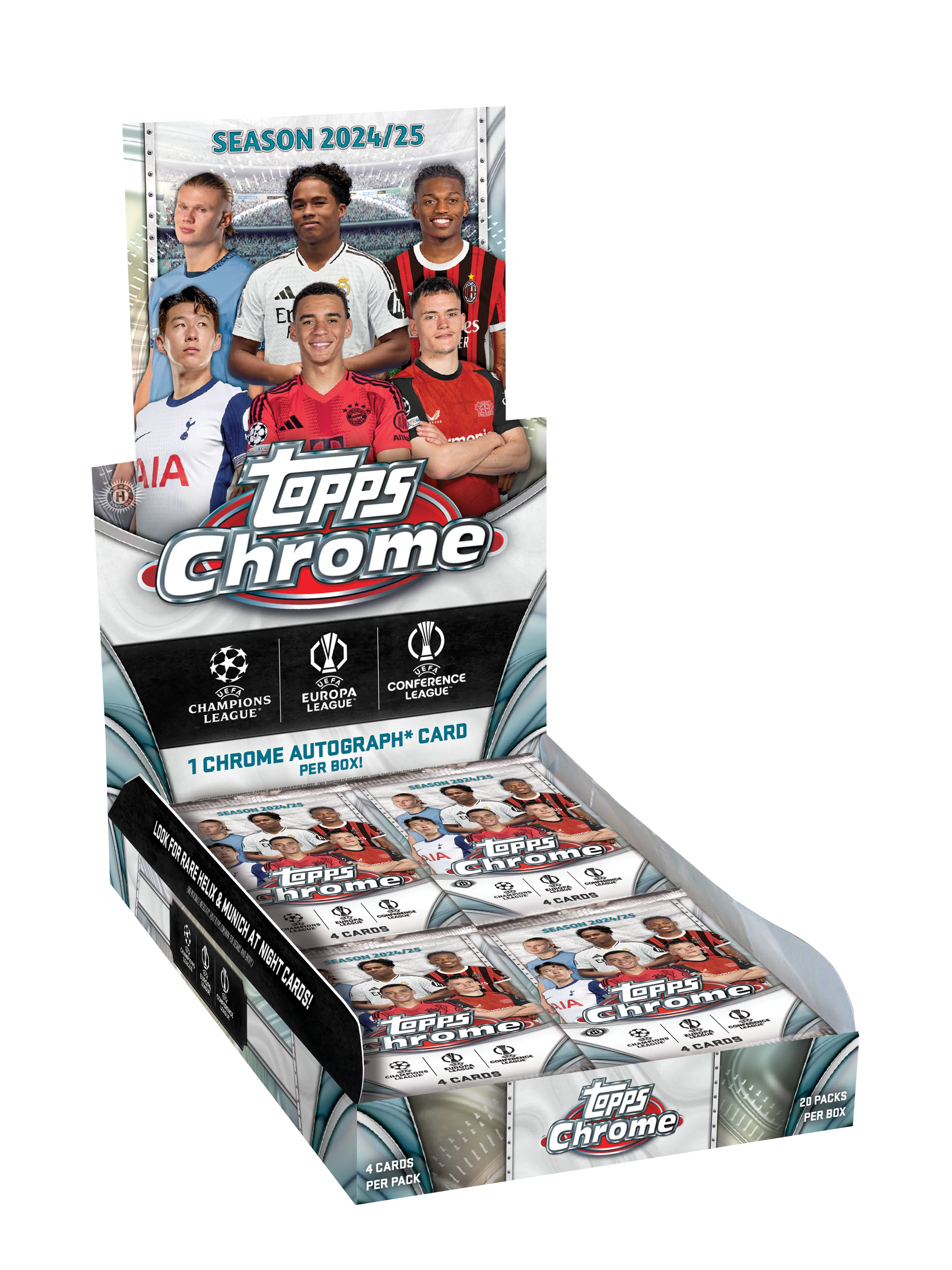 Topps Chrome UEFA Club Competitions UCC 2024-25 Hobby Box